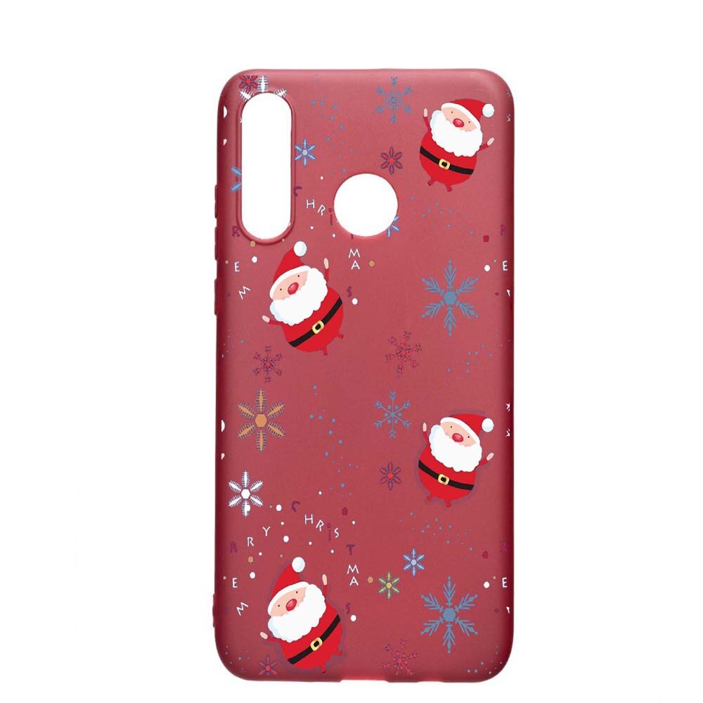 Husa Huawei P30 Lite, Xmas, rezistenta la uzura, anti-alunecare, din silicon Premium, Pomegranate, PG308