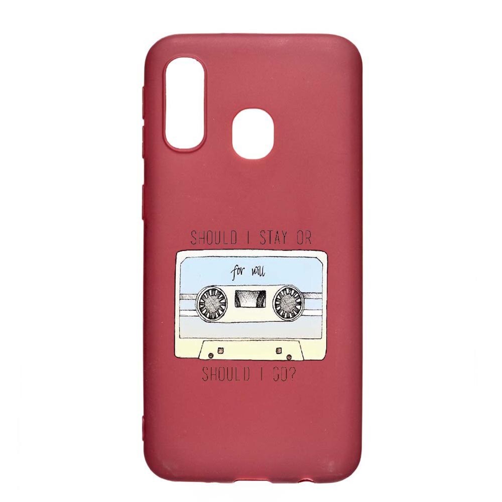 Husa Samsung Galaxy A20e, Stranger Things, rezistenta la uzura, anti-alunecare, din silicon Premium, Pomegranate, PG305