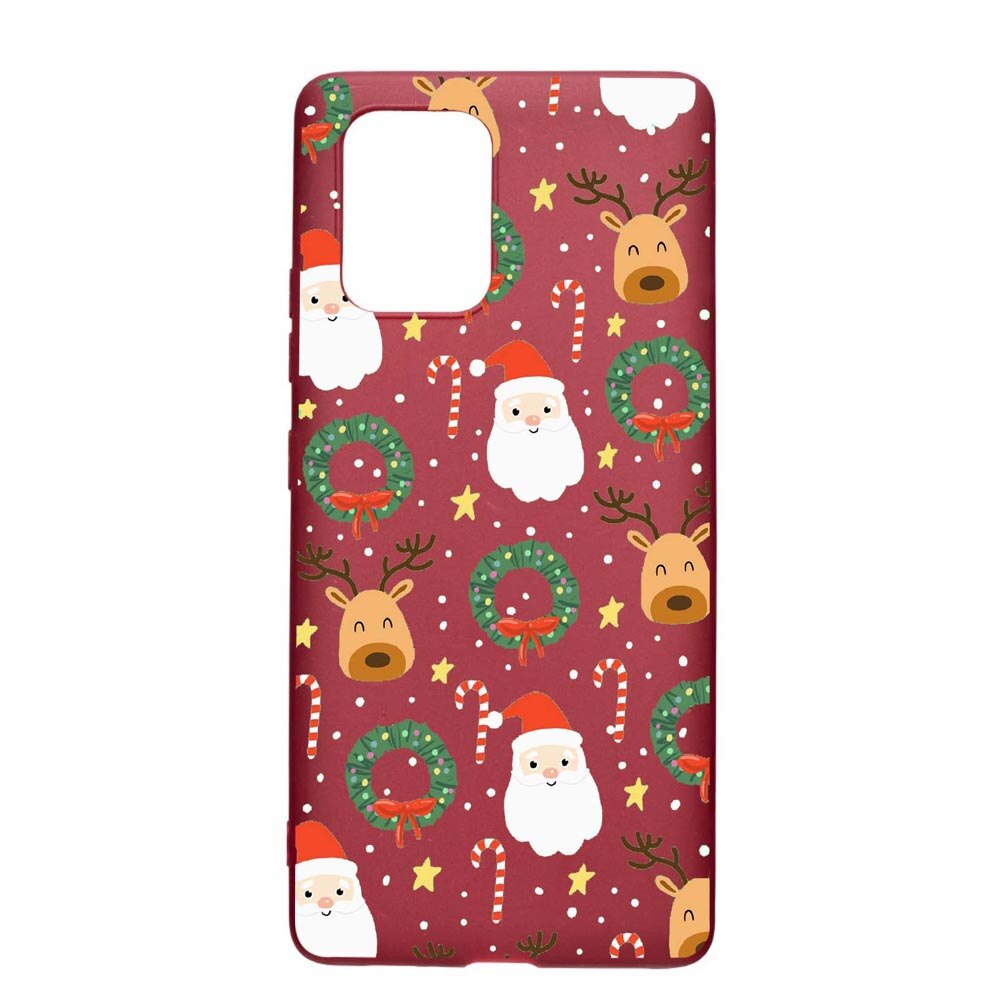 Husa Apple iPhone 11 Pro, Happy, rezistenta la uzura, anti-alunecare, din silicon Premium, Pomegranate, PG350
