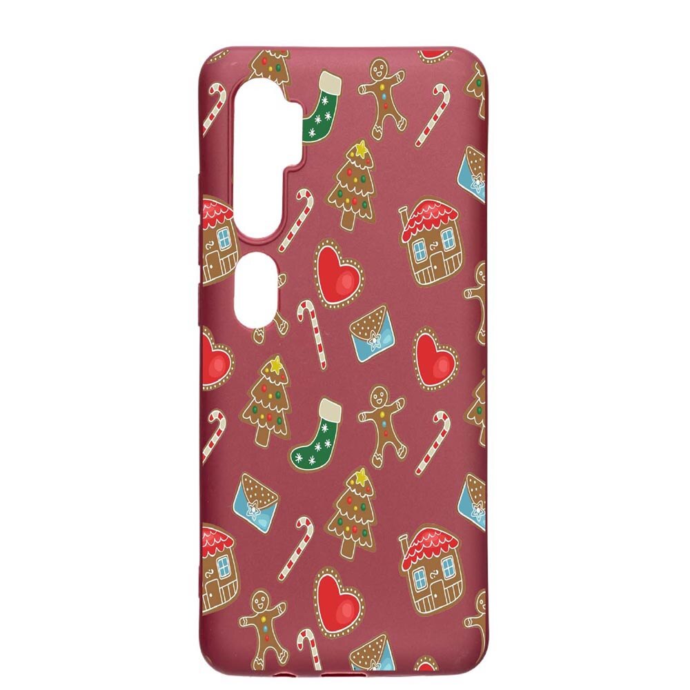 Husa Xiaomi Mi Note 10, Sweets, rezistenta la uzura, anti-alunecare, din silicon Premium, Pomegranate, PG353