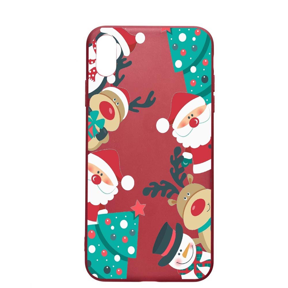 Husa Huawei Y5 2019, Xmas, rezistenta la uzura, anti-alunecare, din silicon Premium, Pomegranate, PG338