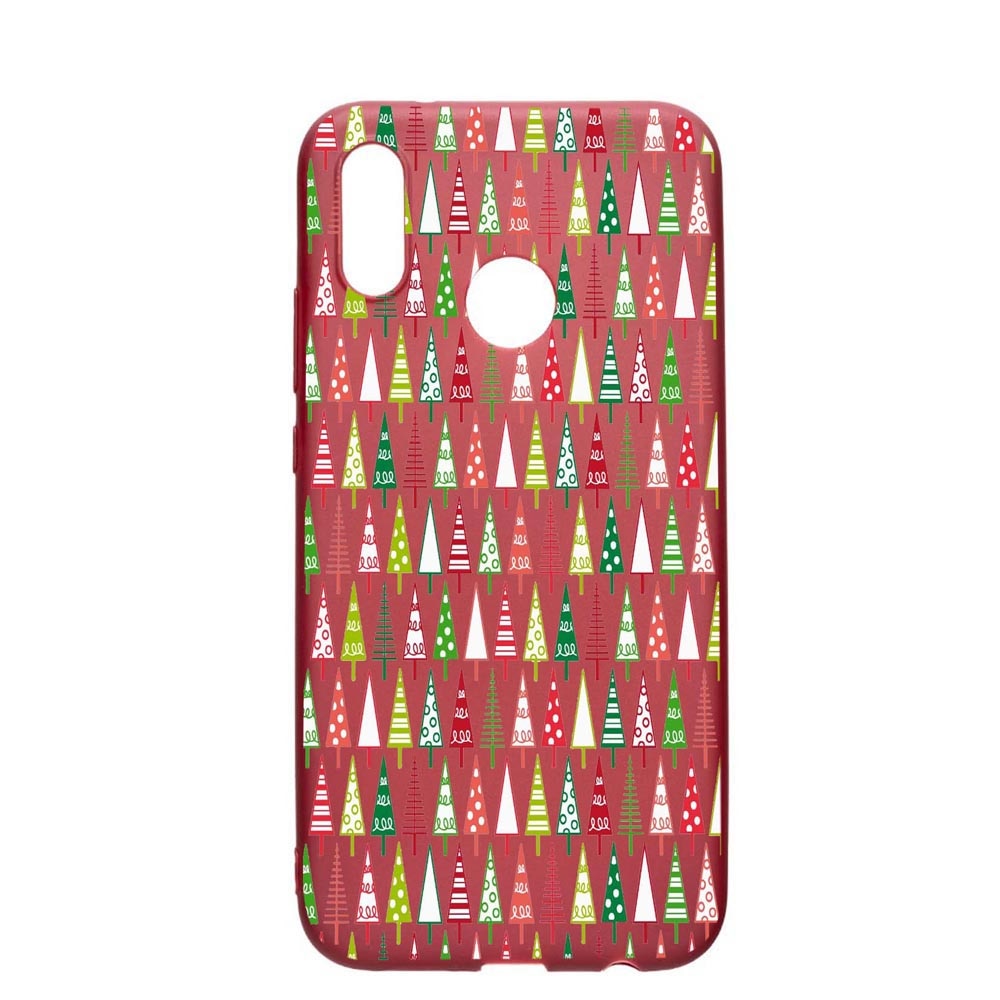 Husa Huawei P20 Lite, Xmas Tree, rezistenta la uzura, anti-alunecare, din silicon Premium, Pomegranate, PG340