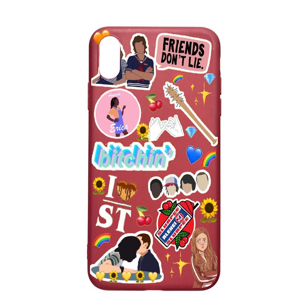 Husa Huawei Y5 2019, Stranger Things, rezistenta la uzura, anti-alunecare, din silicon Premium, Pomegranate, PG376