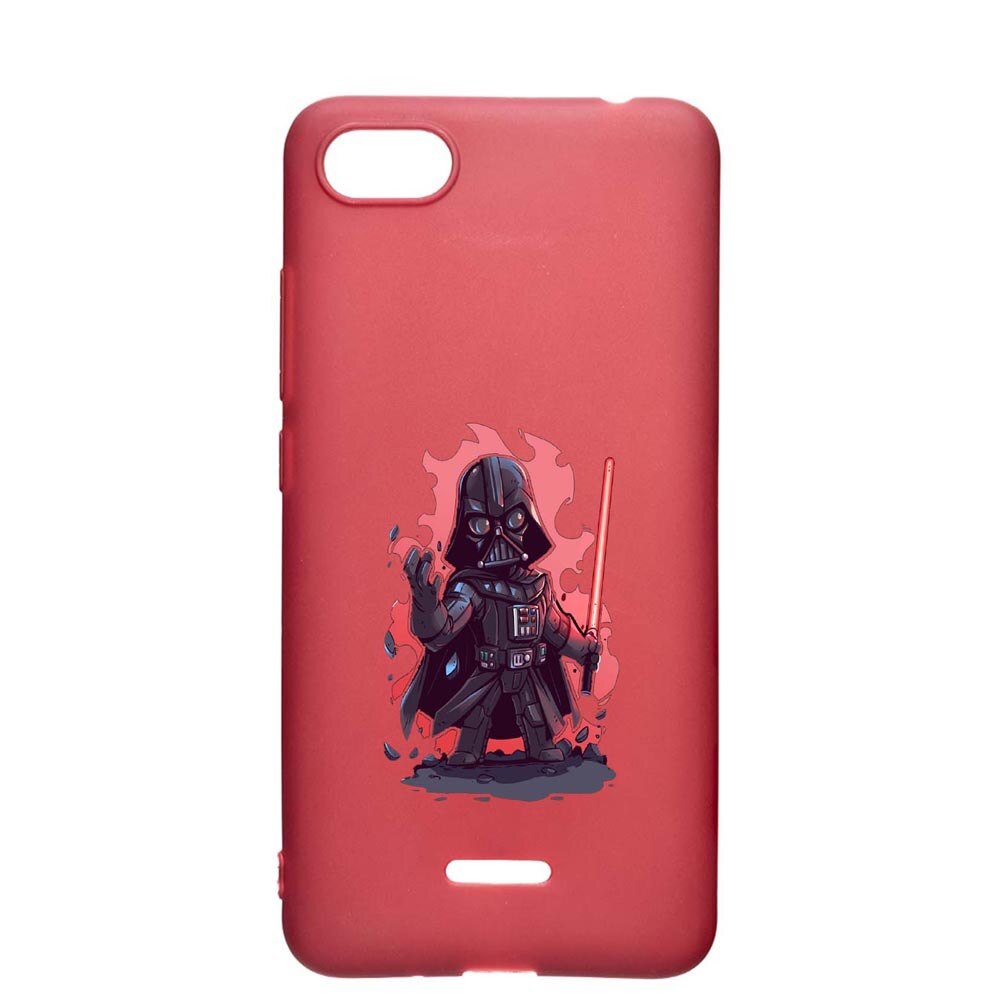 Husa Apple iPhone 6S / 6, Star Wars Darth Vader, rezistenta la uzura, anti-alunecare, din silicon Premium, Pomegranate, PG402