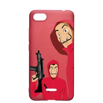 Husa Apple iPhone 6S / 6, La Casa De Papel, rezistenta la uzura, anti-alunecare, din silicon Premium, Pomegranate, PG392 Husa Apple iPhone 6S / 6, La Casa De Papel, rezistenta la uzura, anti-alunecare, din silicon Premium, Pomegranate, PG392