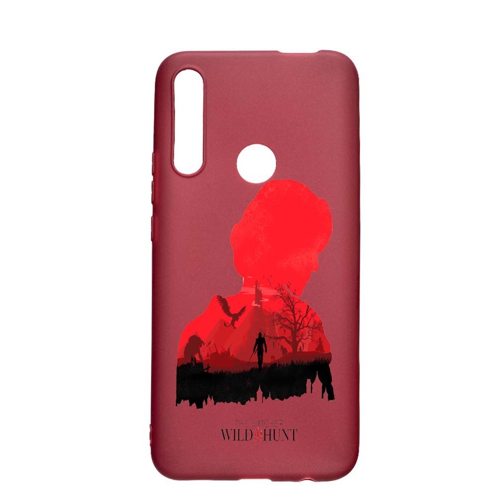 Husa Huawei P Smart Z, The Witcher, rezistenta la uzura, anti-alunecare, din silicon Premium, Pomegranate, PG428