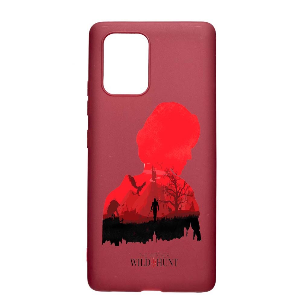Husa Apple iPhone 11 Pro Max, The Witcher, rezistenta la uzura, anti-alunecare, din silicon Premium, Pomegranate, PG428