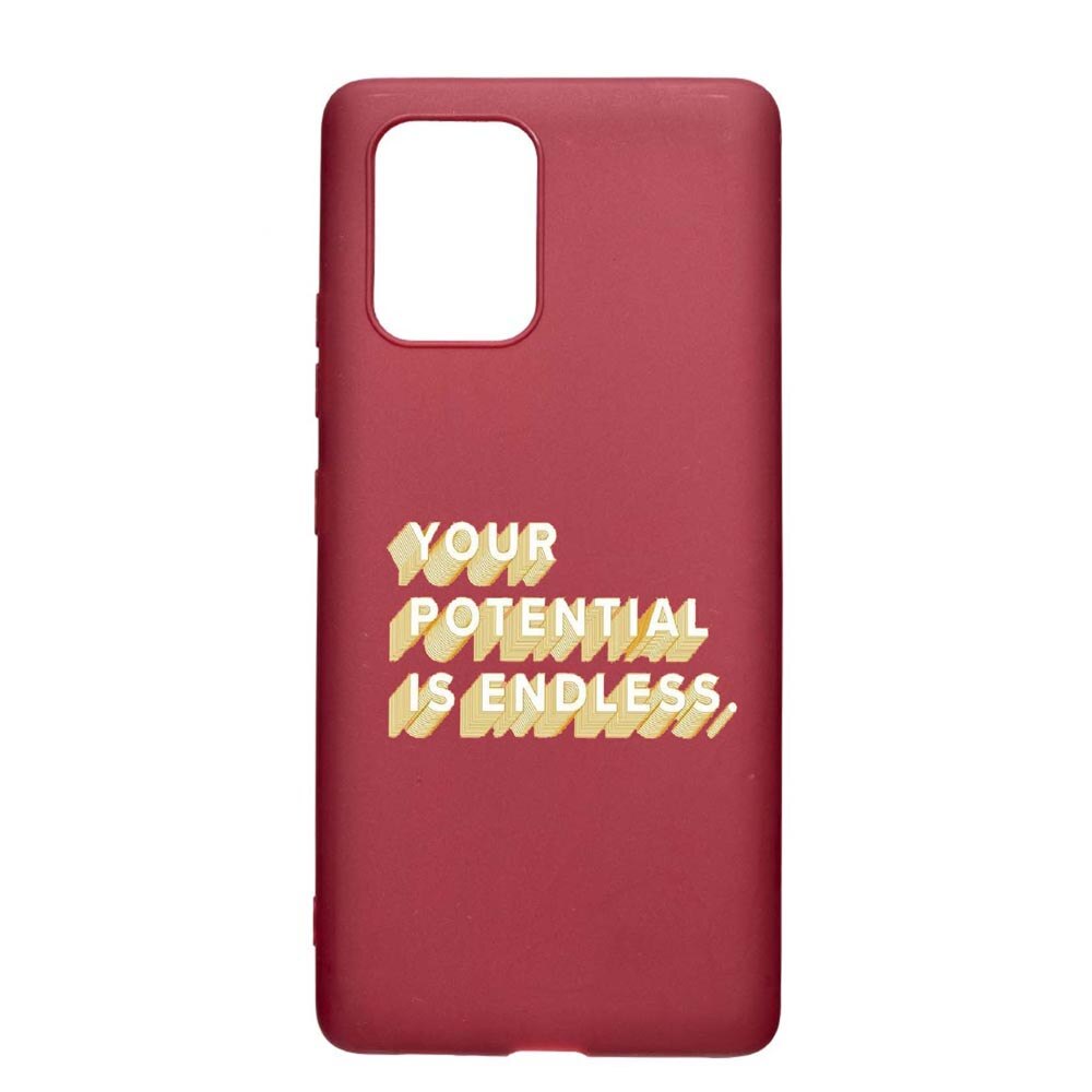 Husa Apple iPhone 11, Endless, rezistenta la uzura, anti-alunecare, din silicon Premium, Pomegranate, PG484