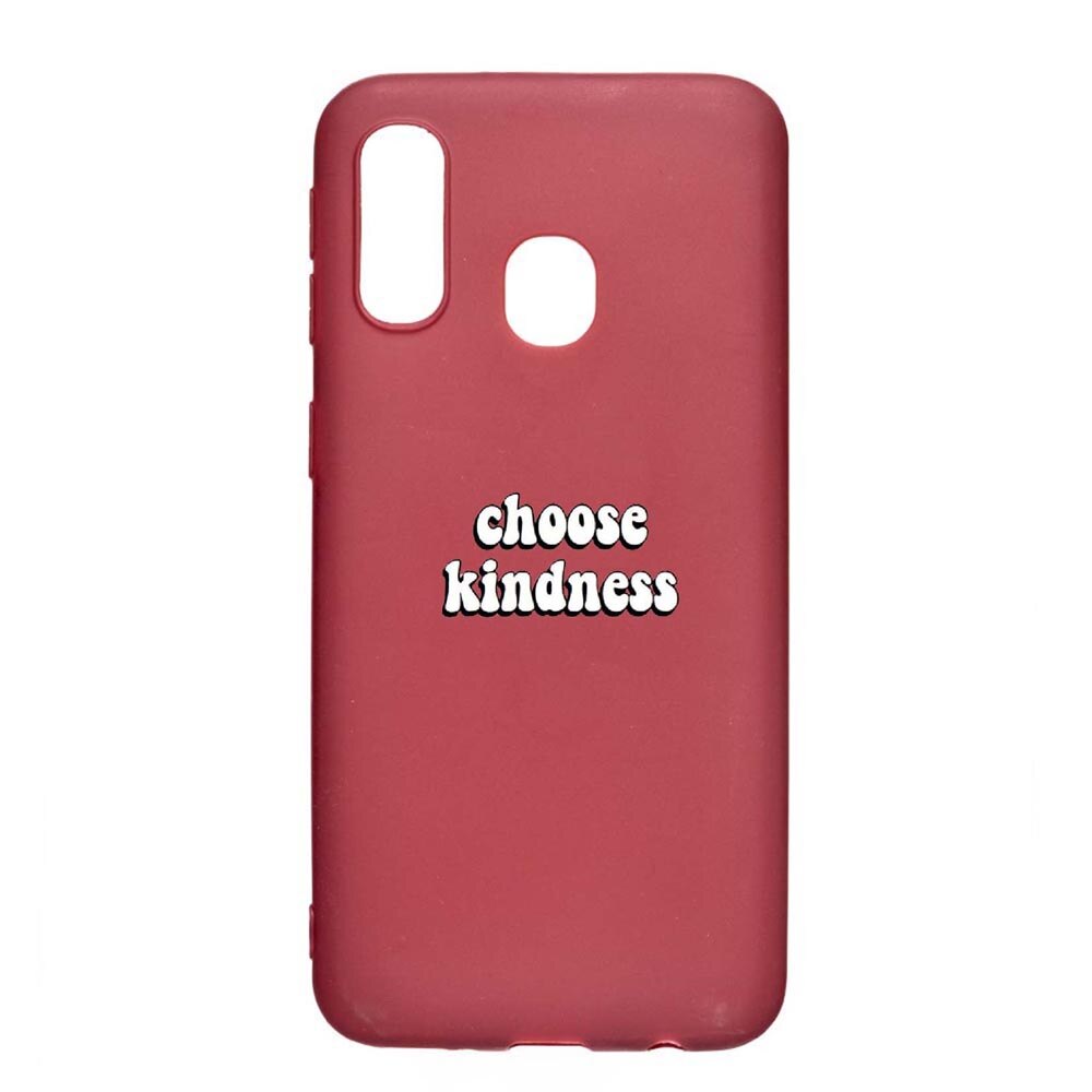 Husa Samsung Galaxy A20e, Kidness, rezistenta la uzura, anti-alunecare, din silicon Premium, Pomegranate, PG478