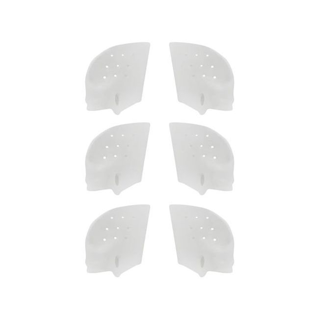 Set protectie degete, corector impotriva monturilor, cu separator degete din silicon, alb, 6 buc