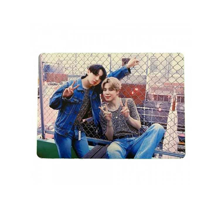 Személyre szabott bts jungkook és jimin egérpad, poliészter