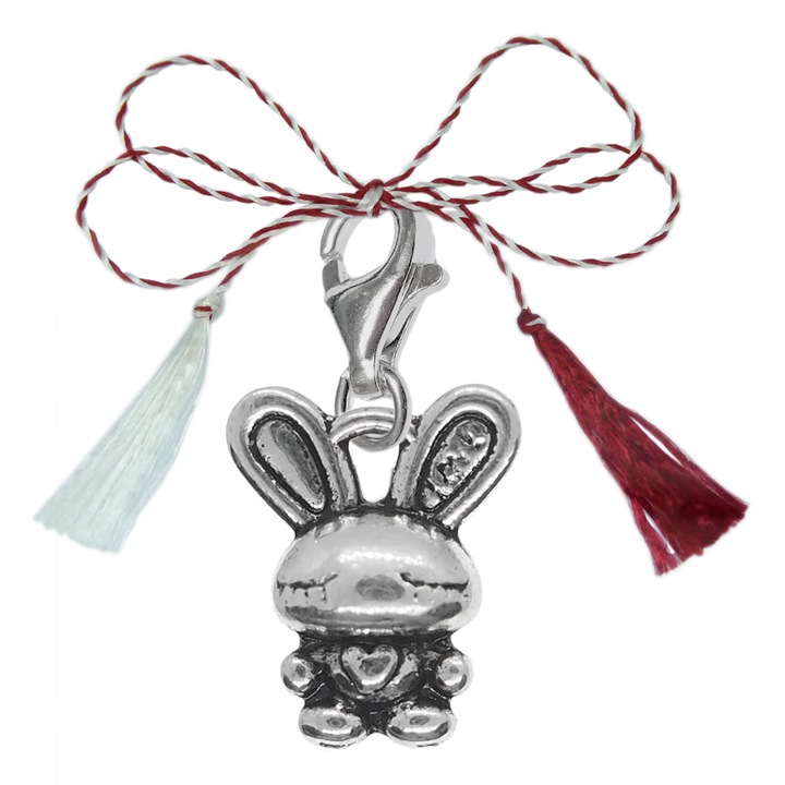 Martisor Rabbit ezüst karabiner medál 9692470 Dras Silver