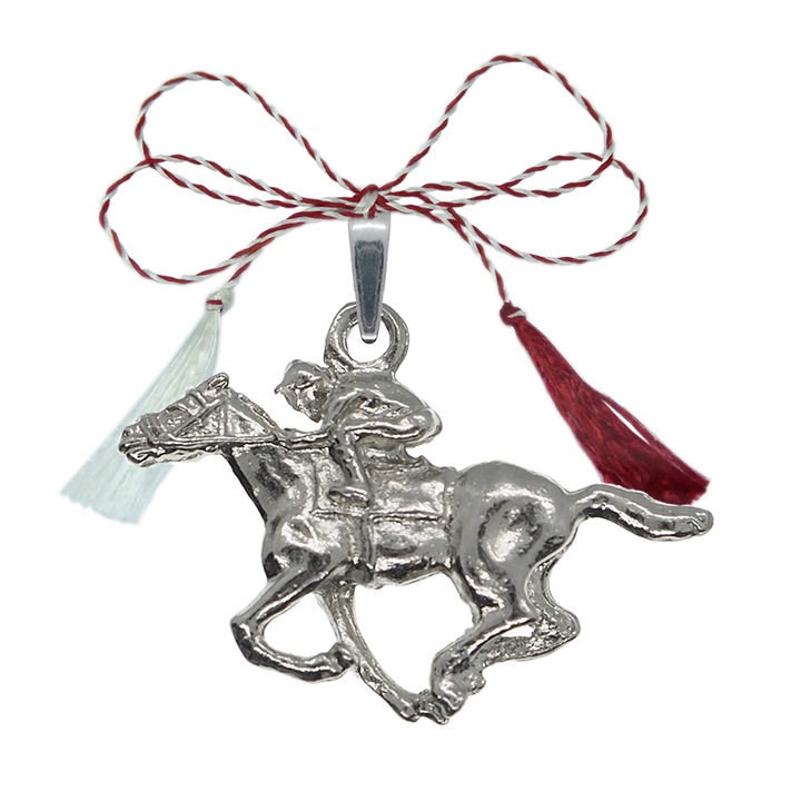 Martisor Silver jockey ló medál 8462475 Dras Silver