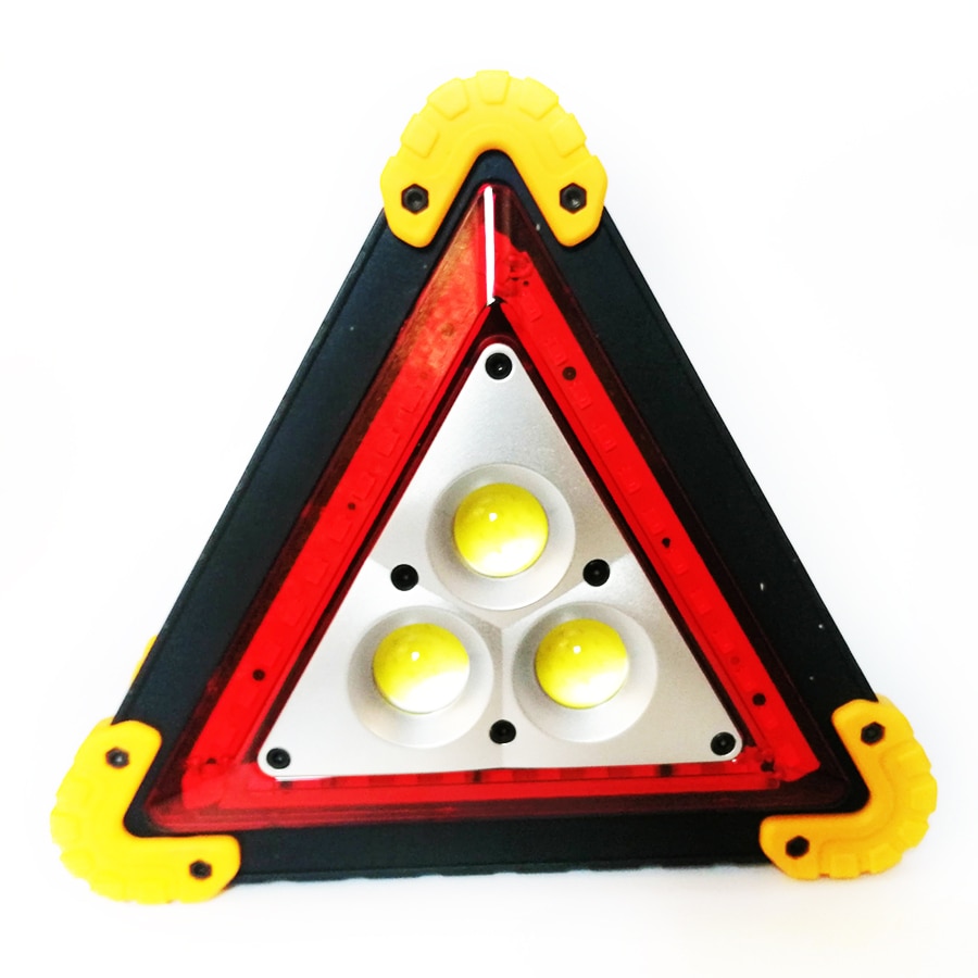 Triunghi reflectorizant Vision, lampa multifunctionala cu 3 faze LED de iluminare