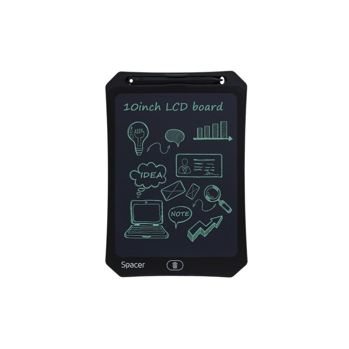 Tableta led pentru scris si desenat, Spacer, 10 inch, SPTB-LED-10