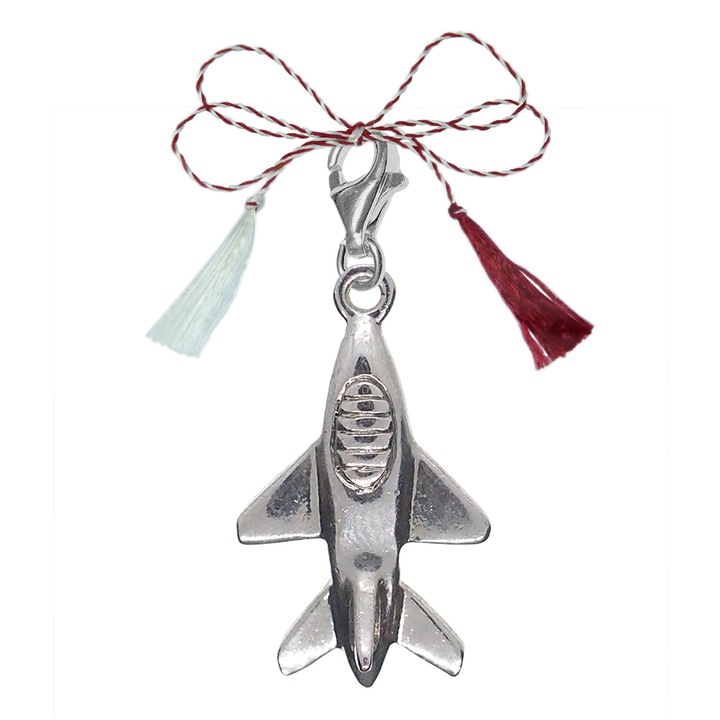 Martisor ezüst karabiner medál Avion 6500670 Dras Silver