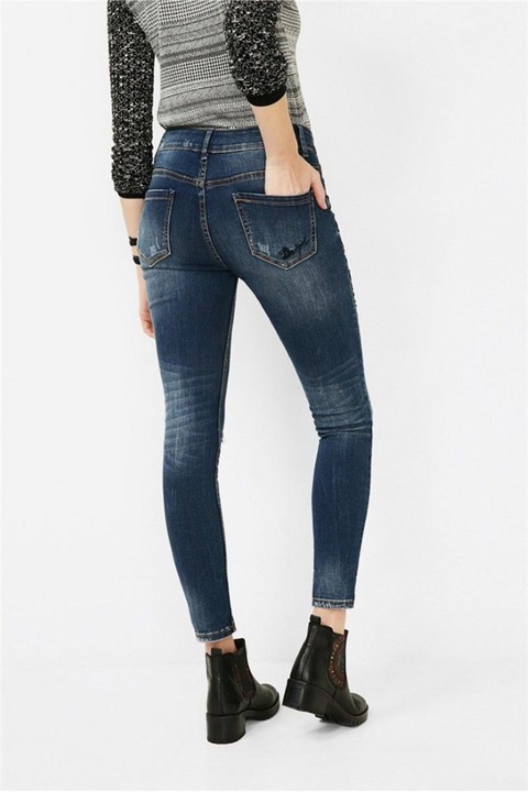 Blugi Desigual 34, Bleumarin, 67D26C5