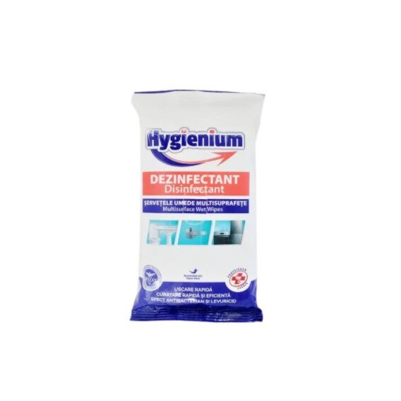 Servetele umede utilizate pentru dezinfectarea suprafetelor multiple 40buc Hygienium