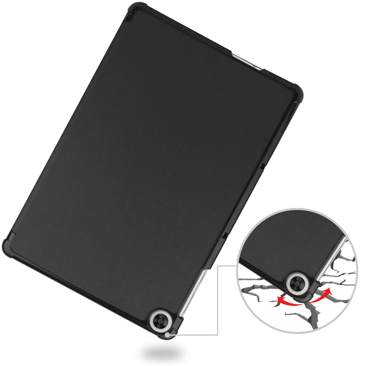 Husa Smart Cover pentru Tableta Huawei MatePad T10 9.7 inch (2020) neagra