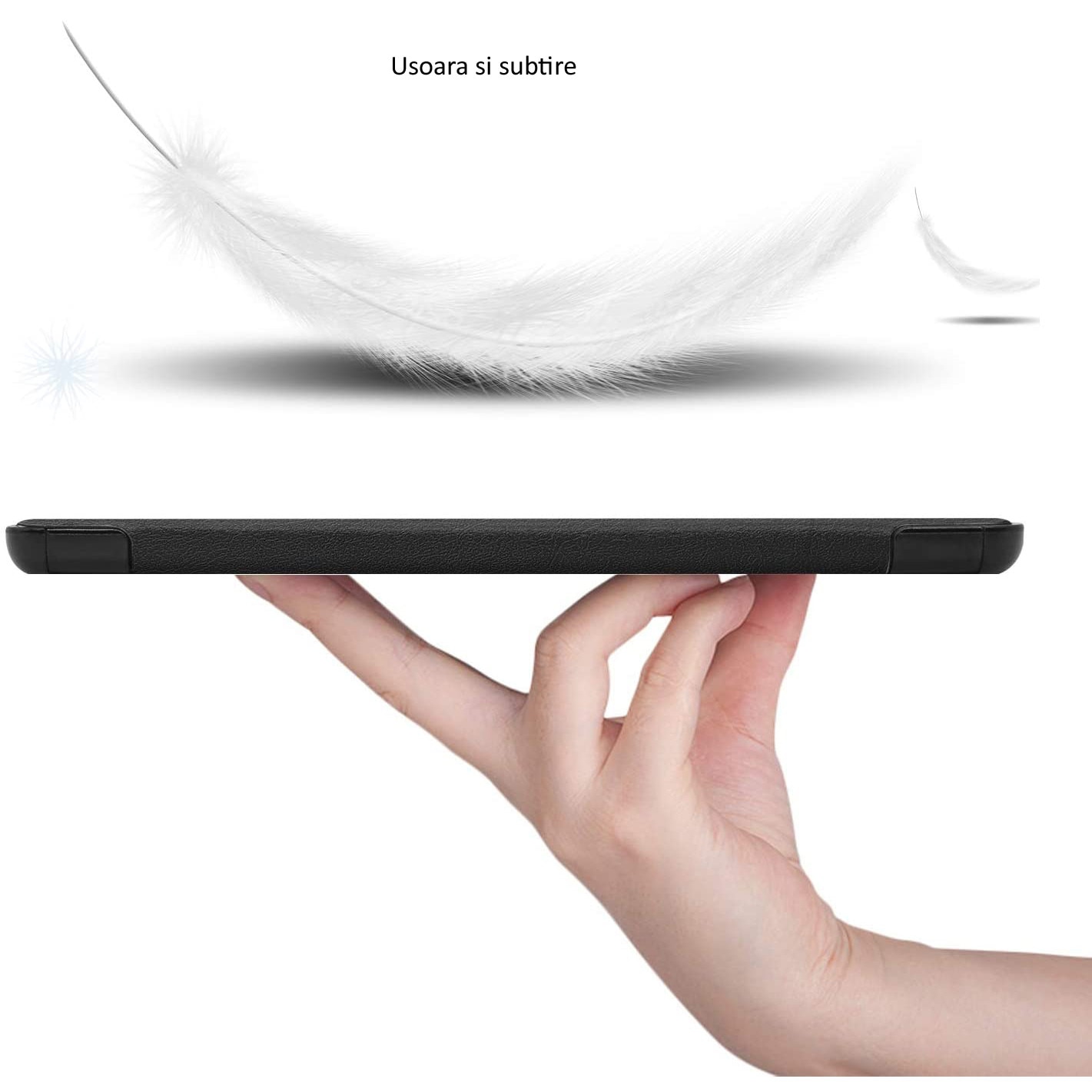 Husa Smart Cover pentru Tableta Huawei MatePad T10 9.7 inch (2020) neagra