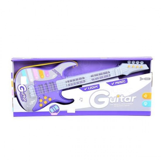 Chitara electrica cu lumini Music Star
