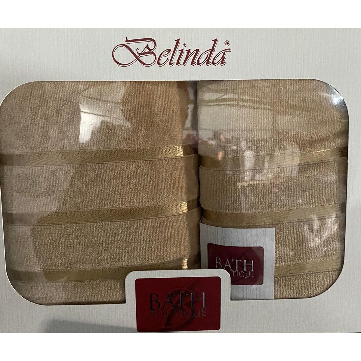 Set 2 prosoape Belinda cu 2 fete, culoare bej