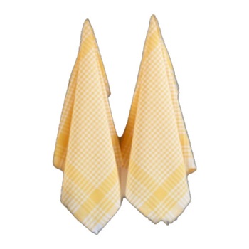 Set 10 prosoape bucatarie, bumbac 100%, 45x65cm, Eponj Home, Potikareli, Galben Set 10 prosoape bucatarie, bumbac 100%, 45x65cm, Eponj Home, Potikareli, Galben