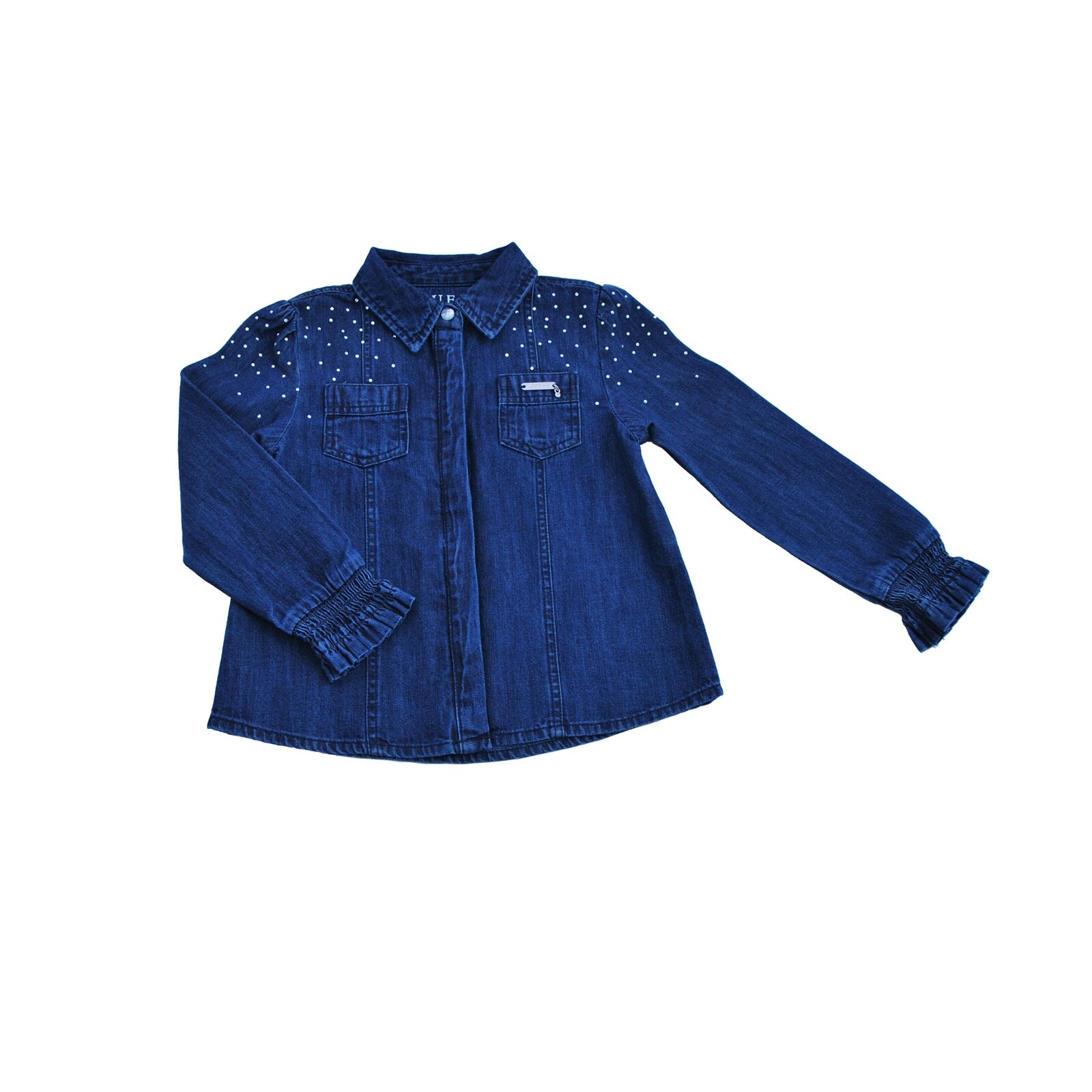 Camasa jeans Guess pentru fete, maneca lunga, 3 ani