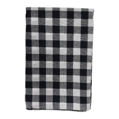 Fata de masa carouri bumbac 100%, 150x150cm, Eponj Home, Kareli Negru/Alb