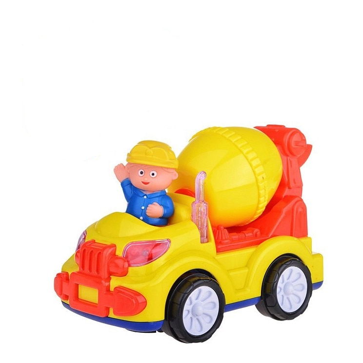 Set betoniera cu baterii, muzica si figurina, multicolora