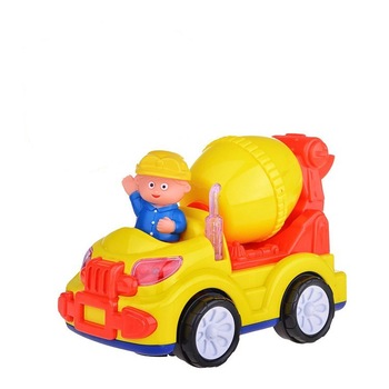 Set betoniera cu baterii, muzica si figurina, multicolora Set betoniera cu baterii, muzica si figurina, multicolora