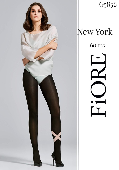 Ciorap FIORE New York 60 Den, Gri grafit