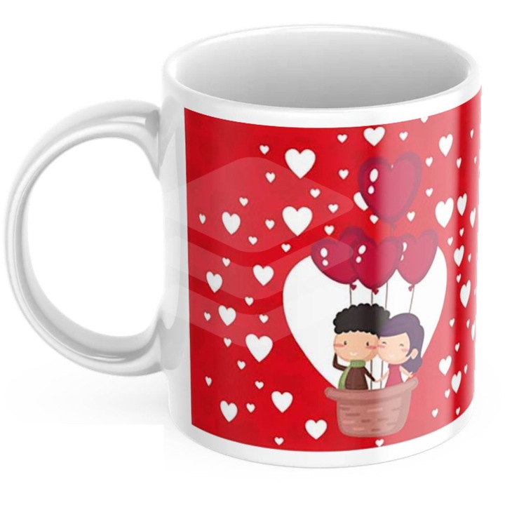 Cana personalizata cu 1 fotografie "I love you" 250 ml
