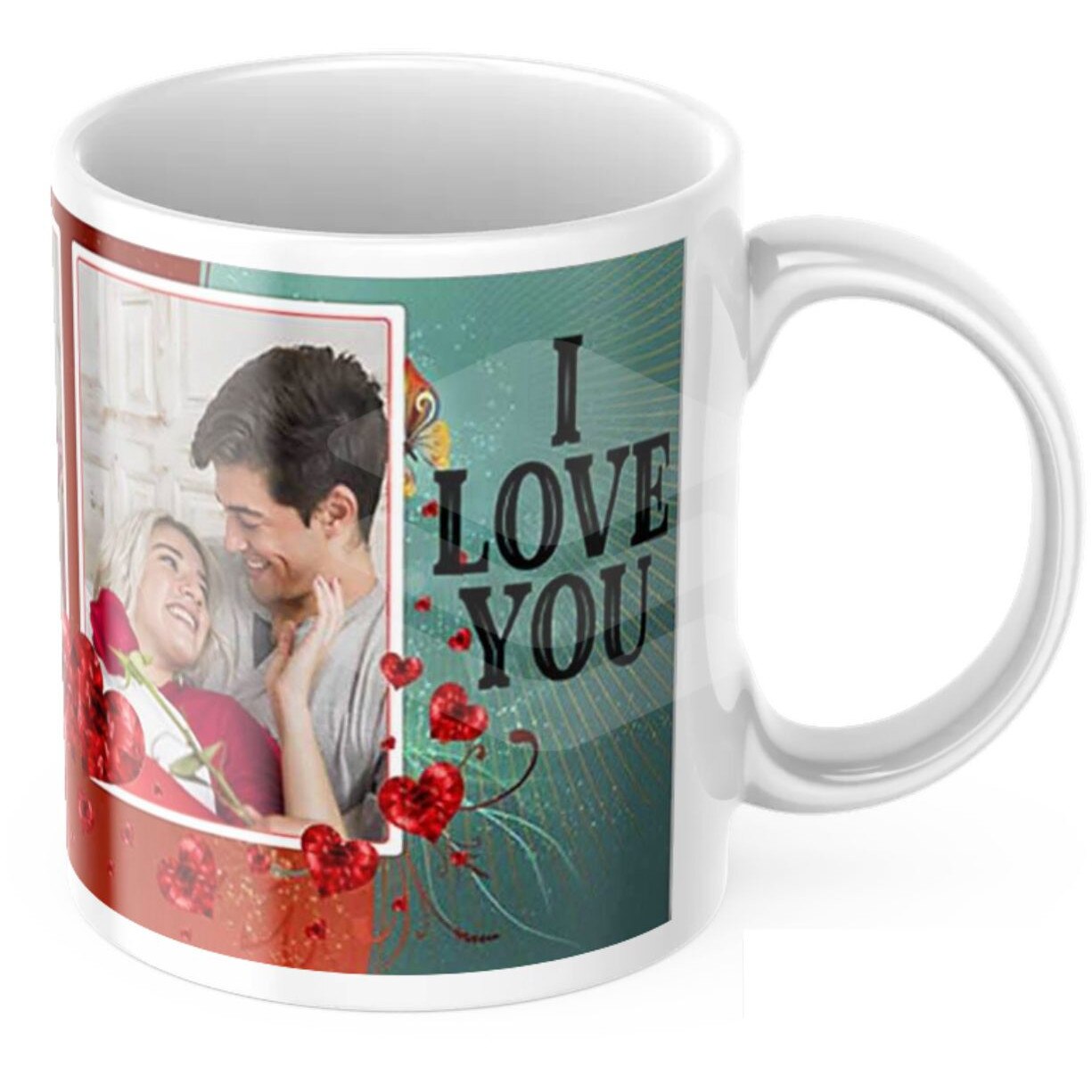 Cana personalizata cu 2 fotografii 