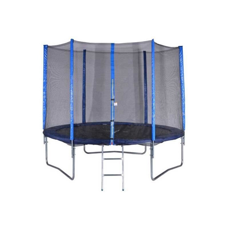 Trambulina cu plasa si scara incluse, diametru 305 cm, greutate maxima admisa 100 kg, albastra