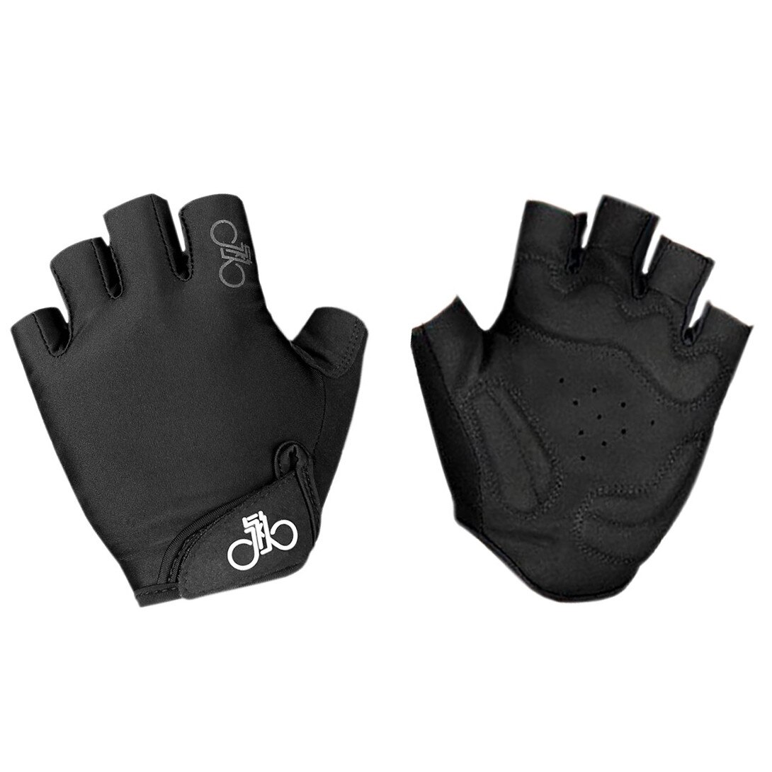 Manusi scurte ciclism Forever, negre, inchidere reglabila, marimea M