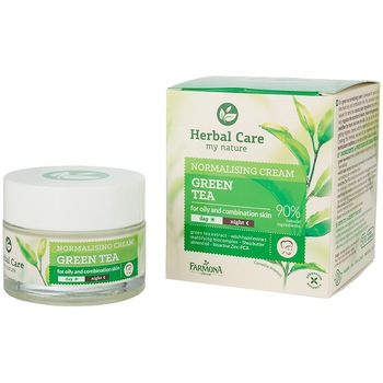 Crema normalizatoare si matifianta zi/noapte pentru ten gras/mixt cu ceai verde Farmona Herbal Care, 50 ml Crema normalizatoare si matifianta zi/noapte pentru ten gras/mixt cu ceai verde Farmona Herbal Care, 50 ml