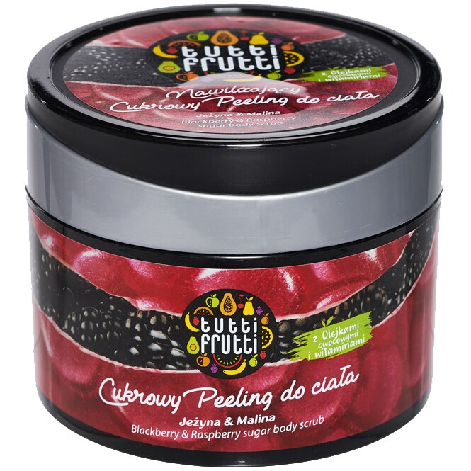 Sugar scrub pentru corp Farmona Tutti Frutti Mure&Zmeura, 300 g