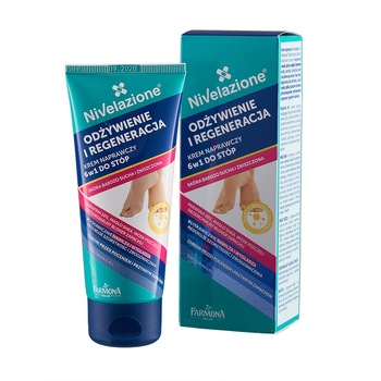Crema reparatoare 6 in 1 pentru picioare Farmona Nivelazione, 75 ml Crema reparatoare 6 in 1 pentru picioare Farmona Nivelazione, 75 ml