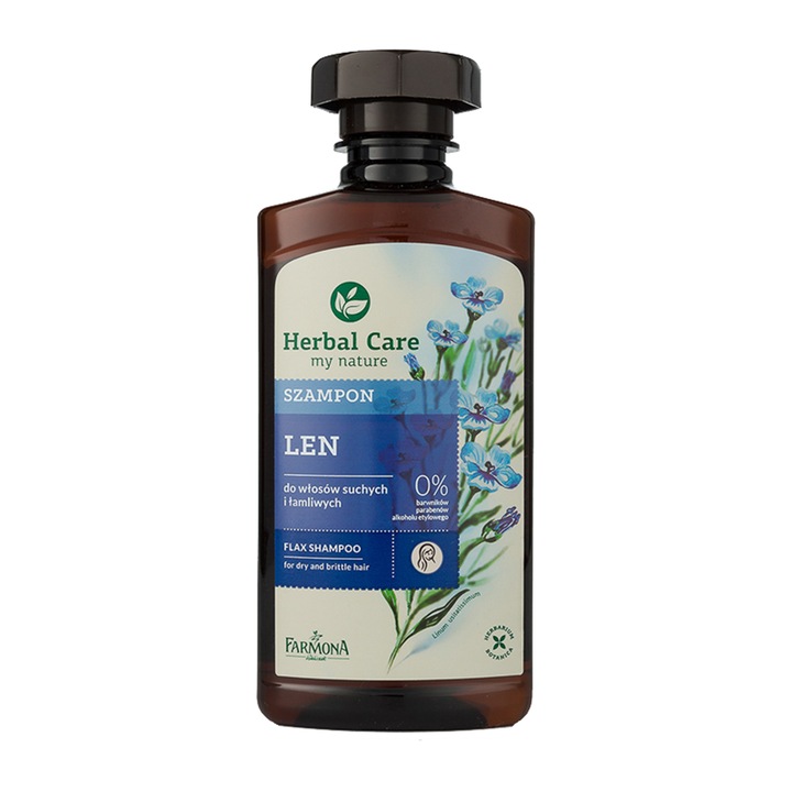 Шампоан Farmona Herbal Care, С екстракт от ленено семе, 330 мл