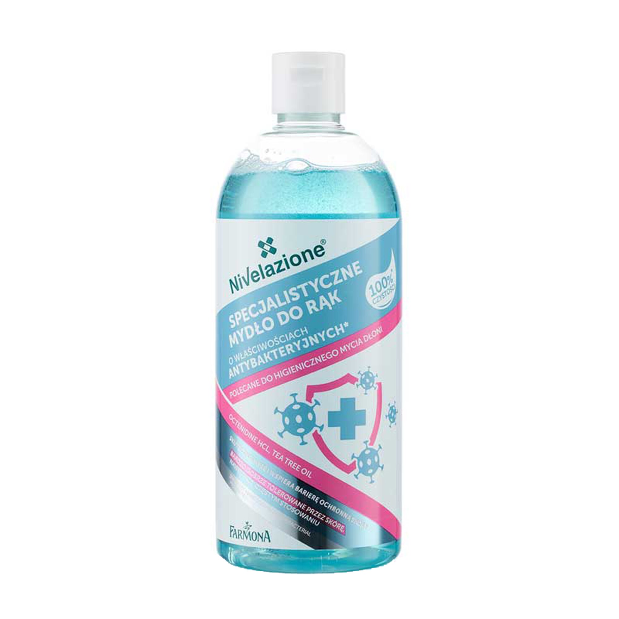 Sapun specializat antibacterian pentru igiena zilnica a mainilor Farmona Nivelazione, 500 ml
