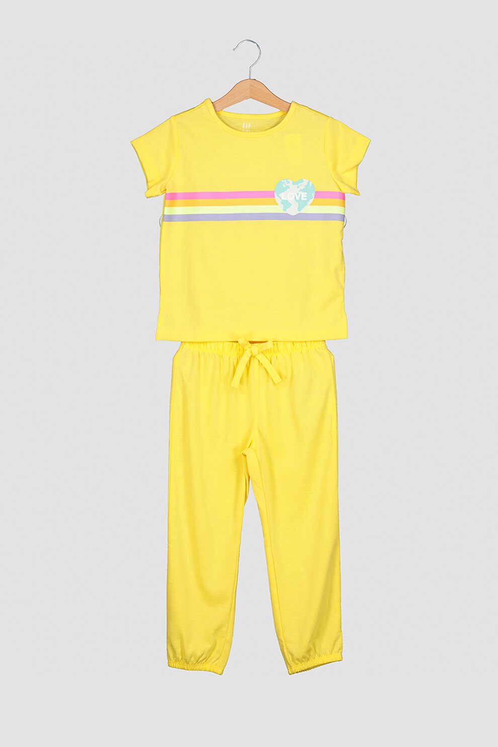 GAP, Pijama cu maneci scurte, Galben