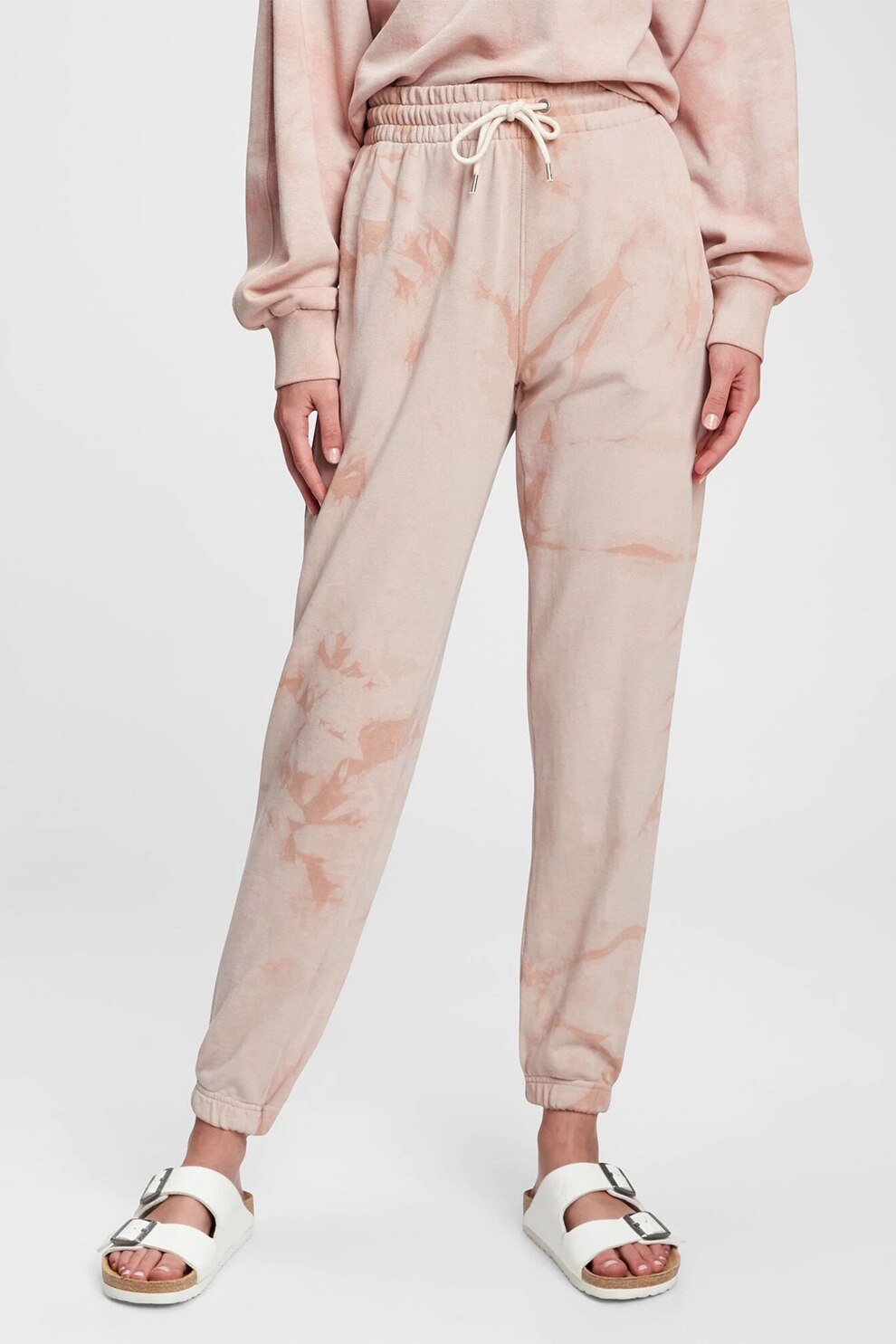 GAP, Pantaloni sport cu talie elastica, Piersica