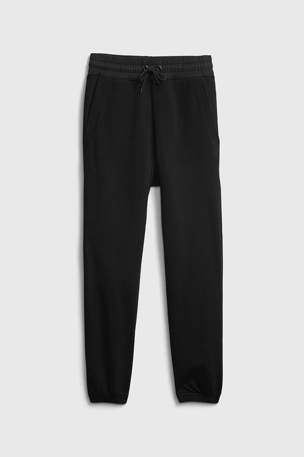 GAP, Pantaloni sport conici cu snur, Negru, 130 CM