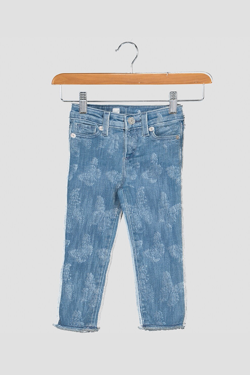 GAP, Blugi cu aspect decolorat, Albastru