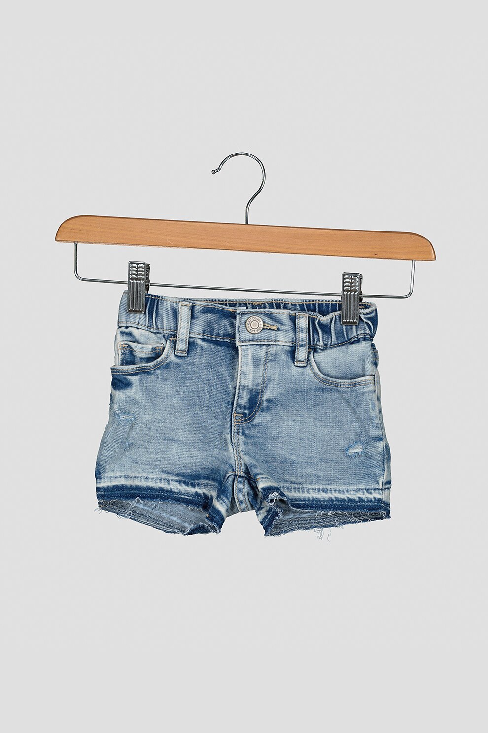 GAP, Pantaloni scurti de denim cu aspect decolorat, Albastru