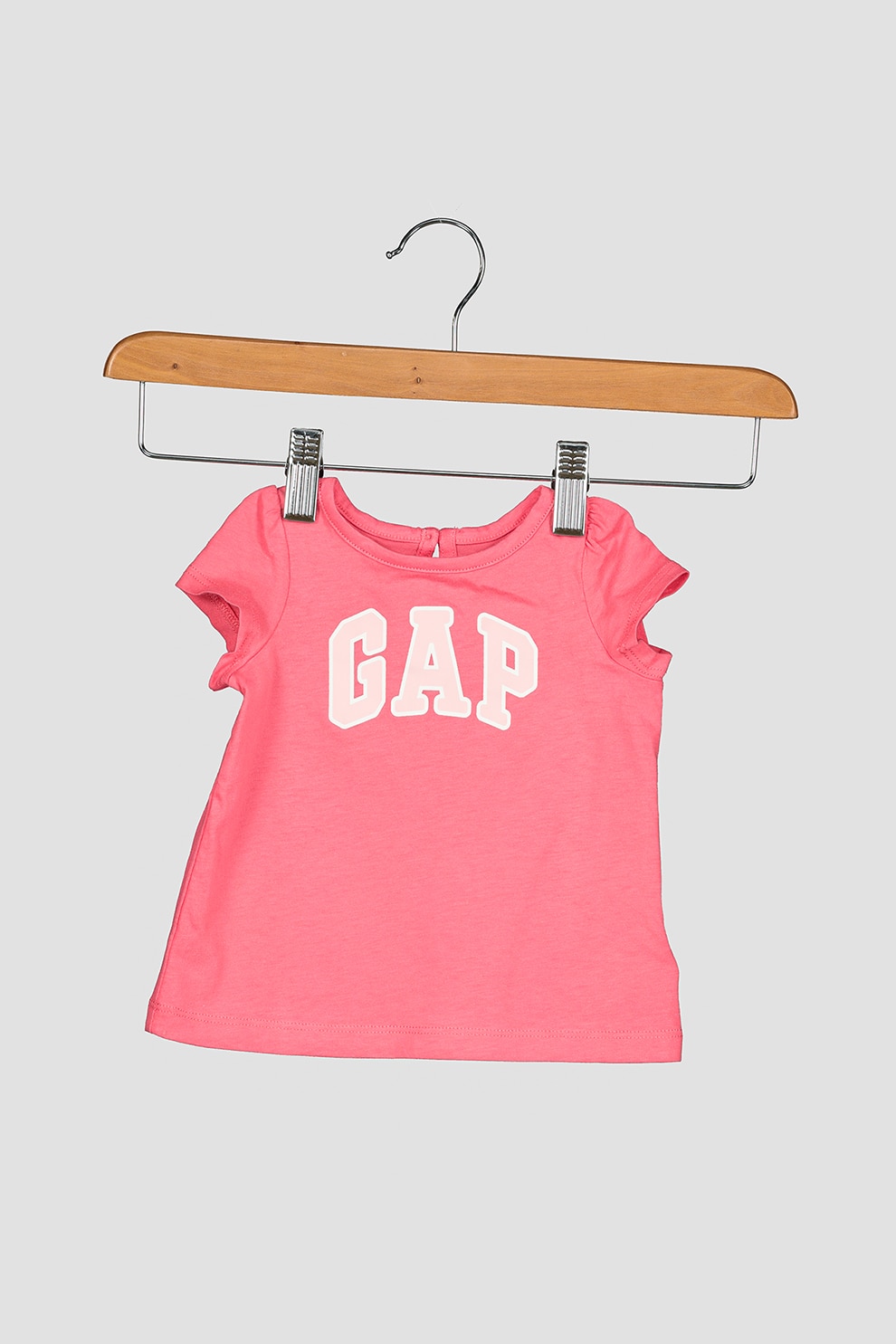 GAP, Rochie tip tricou cu imprimeu logo, Roz