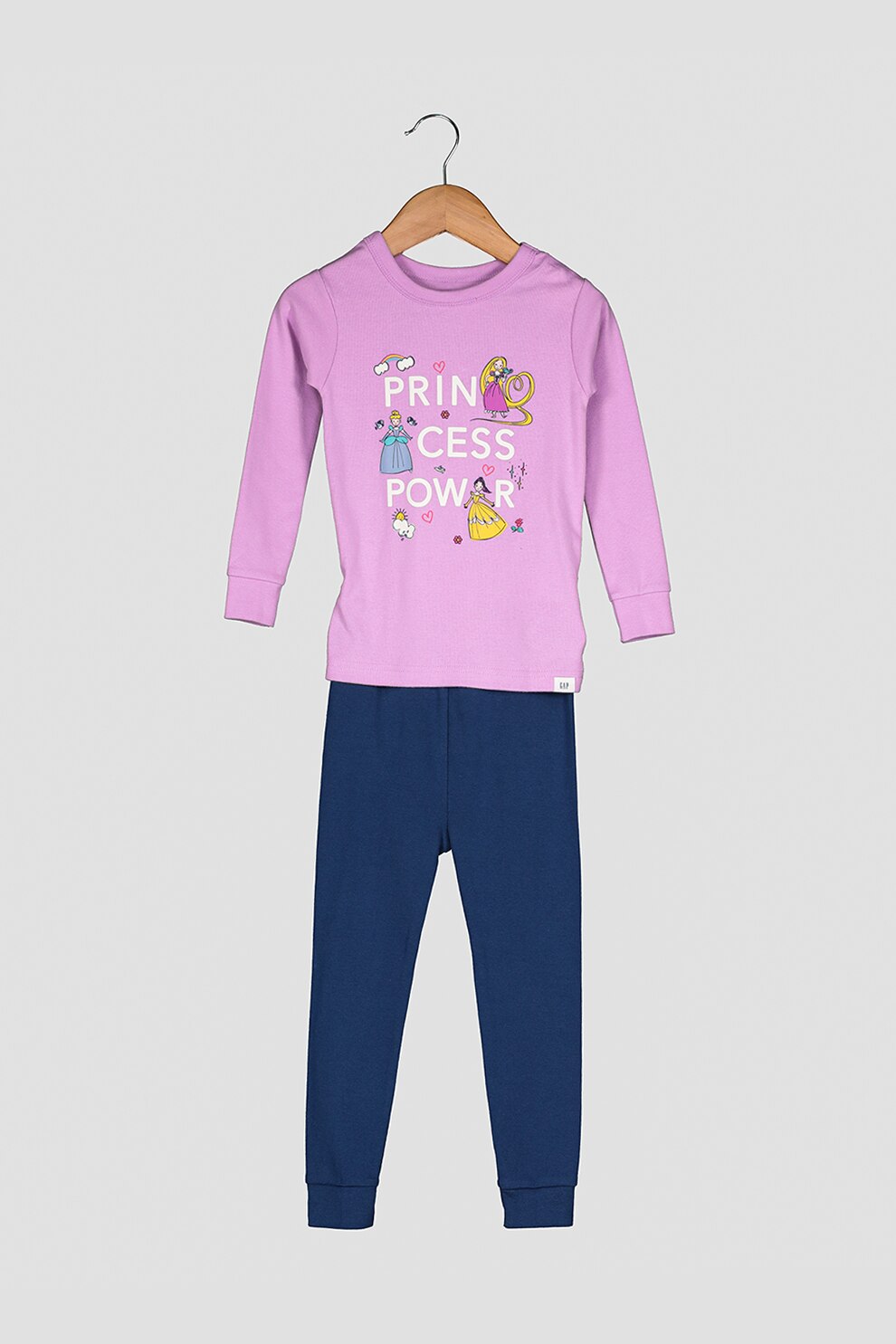GAP, Pijama cu imprimeu Disney, Lila/Bleumarin, 80 CM