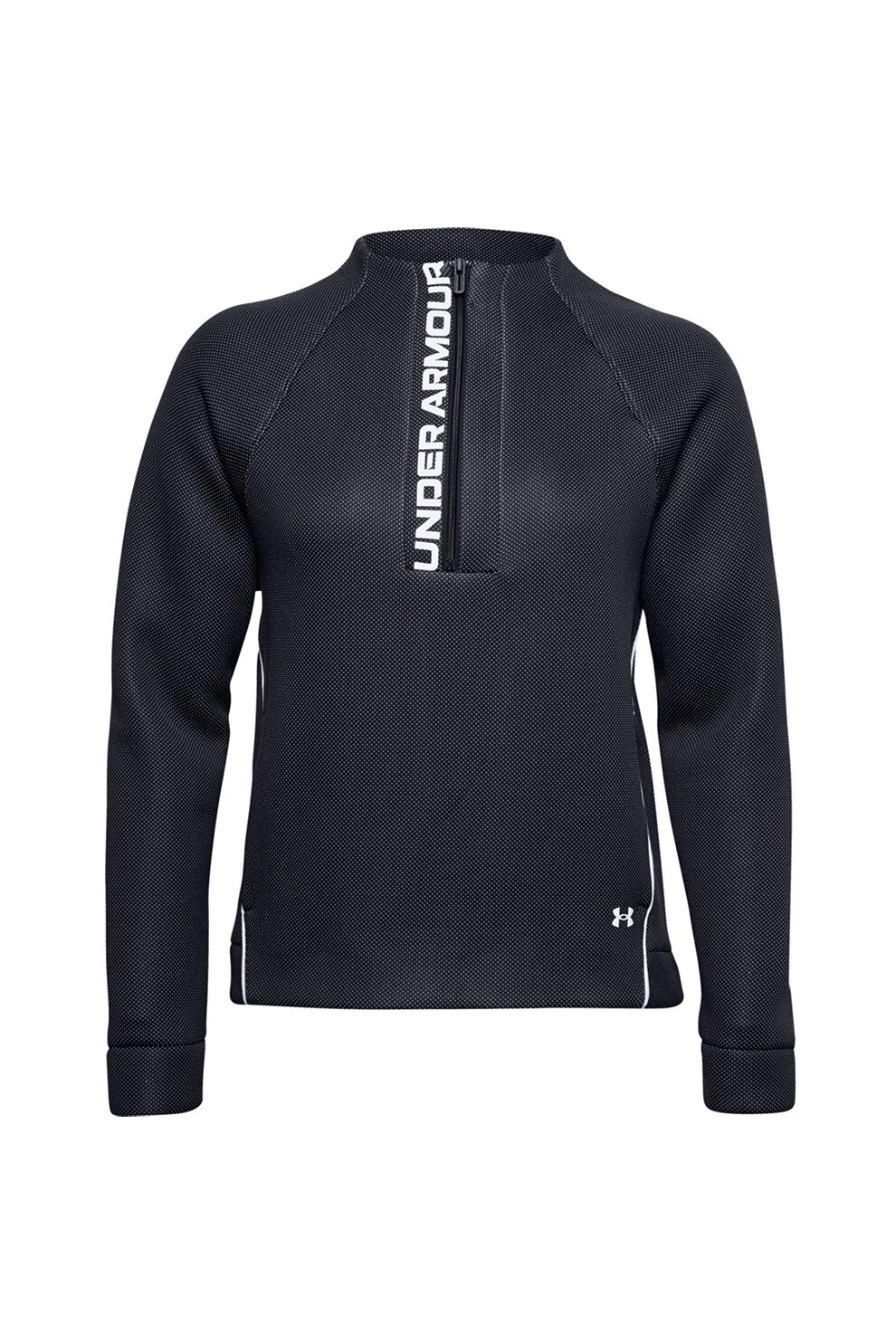 Under Armour, Bluza cu maneci raglan, pentru antrenament Move, Negru/Alb