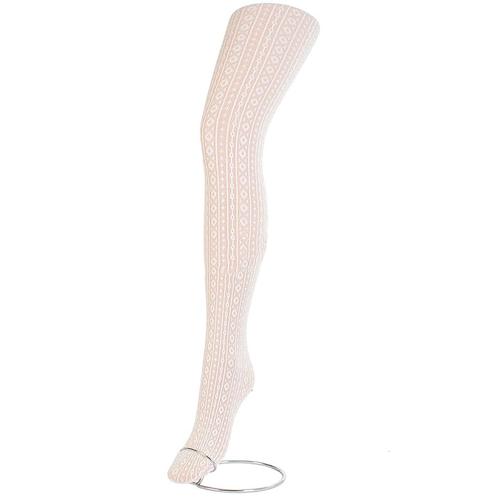 Dres pentru copii Berta, Giulia, Poliamida/Elastan, 120 DEN, Alb, 140/148